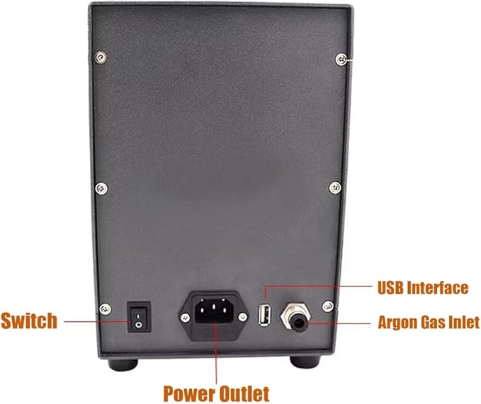 110V Automatic CNC Spot Welder, Full Set Argon Arc Welder Spot Welding Machine Pot Kit for Silver Jewelry Welding DIY Repair for Cobalt Chrome Alloy Hardware Workpiece