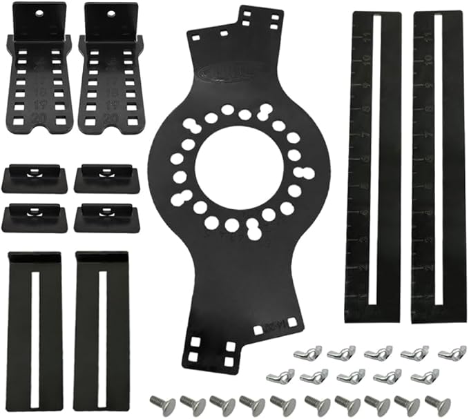 Wheel Fitment Tool, 14"-22" Wheel Fitment Simulator Tire/Rim Fit Size Measuring Mockup Tools, 5-Lug Wheel Bolt Pattern Simulator Wheel Offset Measuring Tool for Car