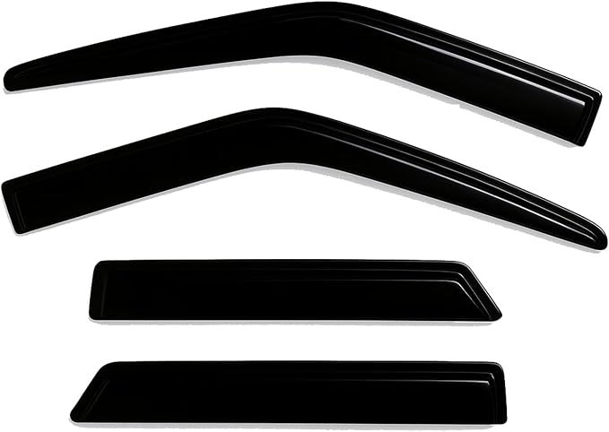 2019-2025 Tape-On Rain Guards for Chevrolet Blazer (Crossover) Side Window Visor Deflectors LT RS Premier Durable Tinted Shades 2020 2021 2022 2023 2024