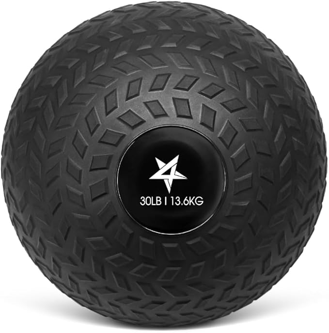 Yes4All Slam Balls, 10-40lb Weighted Ball Weight, Durable PVC Sand Filled Workout Dynamic Slam Ball for Core Strengthen
