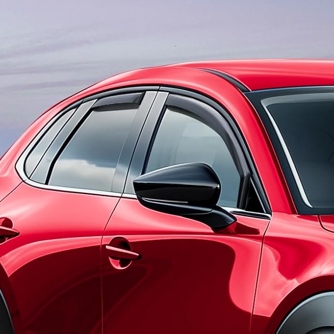 Voron Glass in-Channel Extra Durable Rain Guards for Mazda CX-30 2020-2026, Window Deflectors, Vent Window Visors, 4 Pieces - 200428