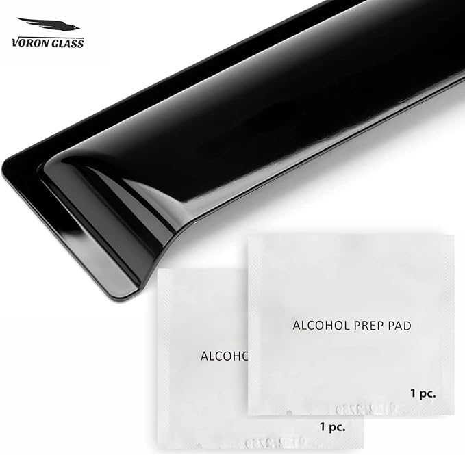 Voron Glass Tape-on Extra Durable Rain Guards for Dodge Durango 2011-2026, Window Deflectors, Vent Window Visors, 4 Pieces - 120235