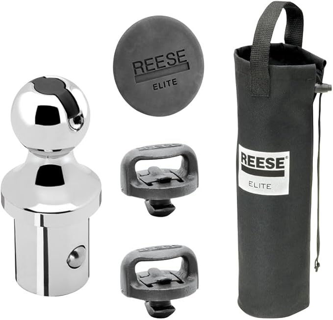 Reese Towpower 30137 Elite Series Gooseneck Hitch Head Accessory, Kit, Gooseneck Hitch Ball, Storage Bag, Safety Chains, Hole Cover