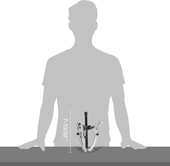 DURATECH 6-Inch 3-Jaw Gear Puller, Removal Tool for Gears, Pulleys, Bearings and Flywheels, Fully Assembled, CR-V Steel