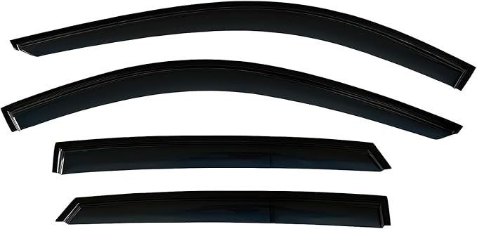 2022-2026 Tape-On Rain Guards for Honda Civic Sedan Side Window Visor Deflectors Lx Ex Si Hpt Sport Touring Durable Vent Shades 2023 2024 2025