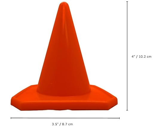 Bluedot Trading 4” Plastic Sports Cones | Agility Cones Games, RC Racing, Outdoor Activities, Soccer Training, Party Games & Decorations - Orange & Red Cones – Set of 30