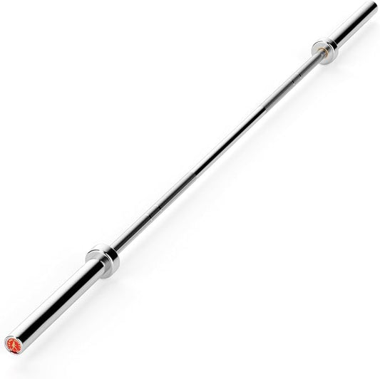 7FT Olympic Barbell, 1500LB Capacity Weight Bar with Knurled Grip, Fits 2” Plates, Straight Bar for Powerlifting, Weightlifting & Bench Press