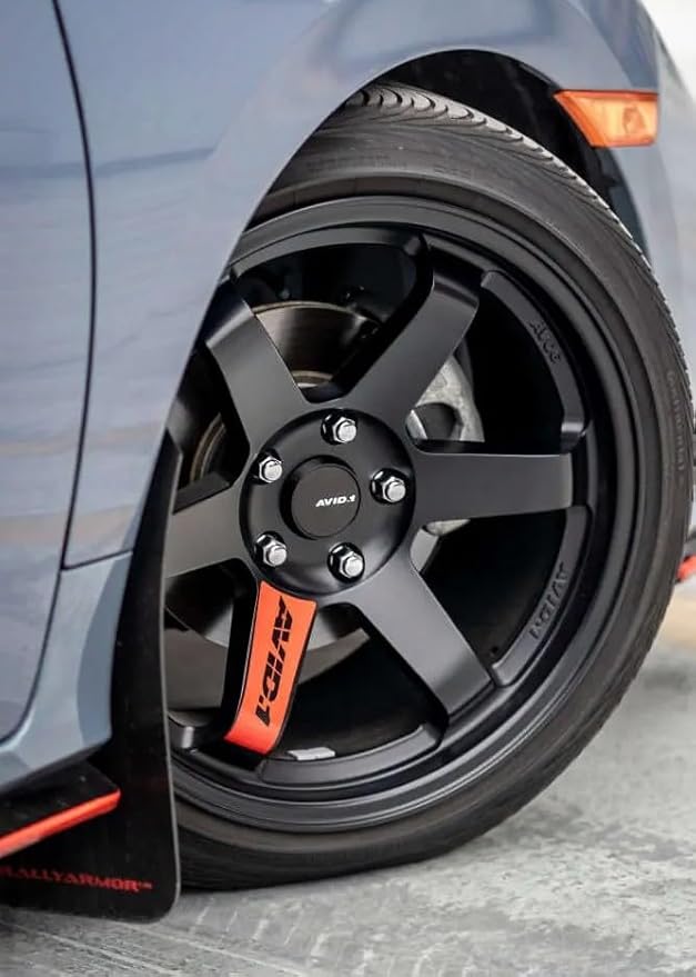 AVID.1 AV-06 Matte Black 18x9.5 Custom Wheel – Fits 5x114 Bolt Pattern with +32 Offset – Lightweight Performance Alloy Wheel – Aggressive Street Style & Track-Ready Car Accessories