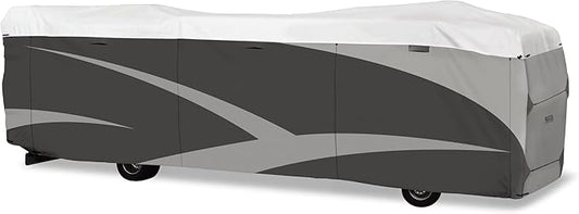 ADCO 36826 Designer Series Olefin HD Class A Motorhome Cover 34' 1" - 37', Gray/White