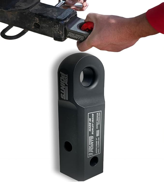Yankum Hitch Receiver Recovery Point 2" - Made in The USA, Heavy Duty Recovery Hitch for Off-Road Use, Fits 3/4" & 7/8" Shackles, Tow Hitch Shackle for Jeeps, Trucks, RVs, Recovery Kit