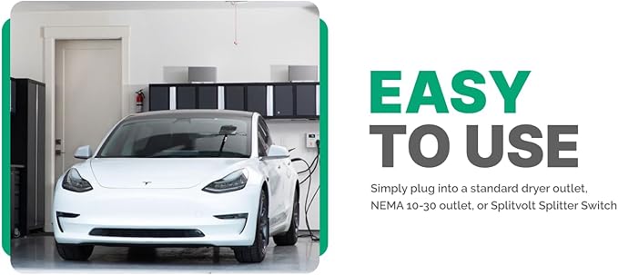 EV Charger Adjustable Level 2 - NEMA 10-30 EV Charging Station Level 2 (NEMA 10-30 24 Adjustable)