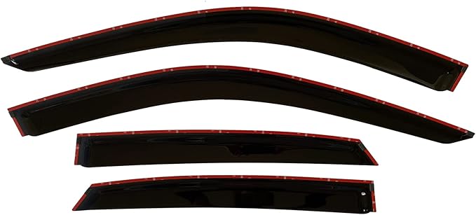 2022-2026 Tape-On Rain Guards for Honda Civic Sedan Side Window Visor Deflectors Lx Ex Si Hpt Sport Touring Durable Vent Shades 2023 2024 2025