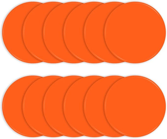 Spot Markers Rubber Floor Dots 9inch Non Slip Agility Dots Flat Cones for Kids Sports Soccer Basketball Training, Gym Training, Preschool Kindergarten Classroom