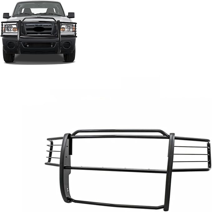 Black Horse Grille brush Bumper Guard Modular Black Compatible with 2001-2012 Ford Ranger|2001-2012 Ford Ranger-17FR20MA