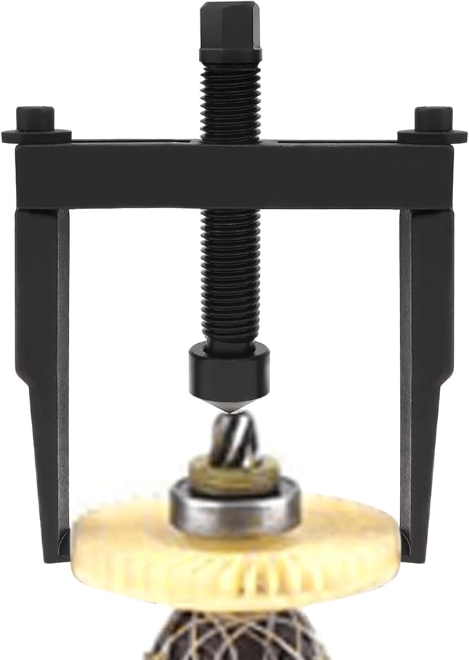 ChgImposs Universal Two Jaw Carbon Steel Bearing Puller for Flywheel/Removal Small Bearing/Timing Belt Pulley with Chrome Vanadium Steel Support Foot, Heavy Duty Bearing Removal Tool