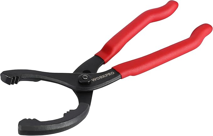 WORKPRO 12" Adjustable Oil Filter Pliers, Wrench Adjustable Oil Filter Removal Tool, Ideal For Engine Filters, Conduit, & Fittings, W114083A