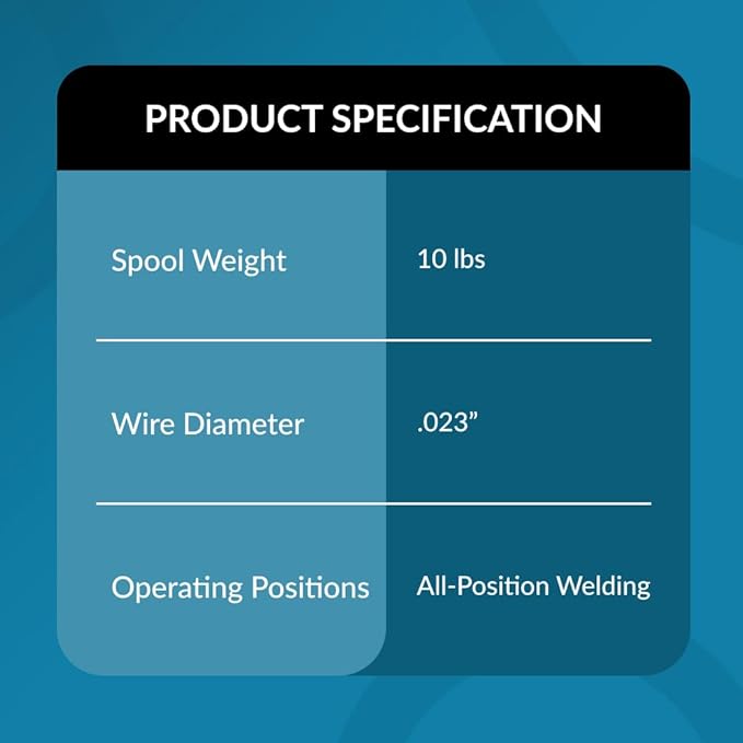 PGN Solid MIG Welding Wire - ER70S-6 .023 Inch - 10 Pound Spool - Mild Steel MIG Wire with Low Splatter and High Levels of Deoxidizers - for All Position Gas Welding