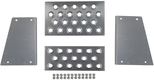Mytee Products Aluminum Steps Replacement Part for 15" Wide Saddle Tool Box – 2 Pc Set, 12-Gauge Punched Plate Design, Bolt-On Installation, Anti-Slip Grip, Solid Welded Seams, Corrosion Resistant