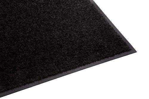 Guardian Platinum Series Indoor Wiper Floor Mat, Rubber with Nylon Carpet, 5'x7', Black