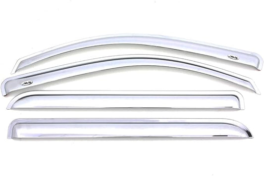 Auto Ventshade [AVS] Outside Mount Rain Guards for 2008 - 2020 Dodge Journey | Window Vent Visors, 4 pcs. - Chrome | 684072