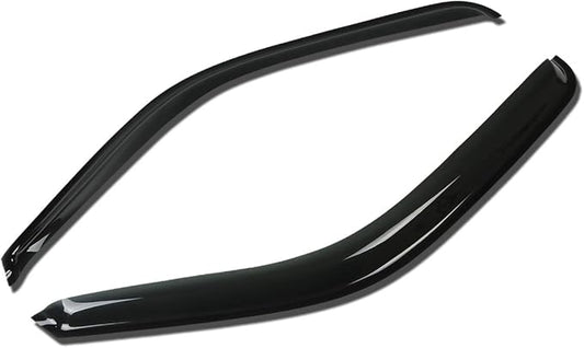 DNA Motoring Set of 2 Tape-On Window Rain Guards for 1999-2006 Chevy Silverado/GMC 1500 2500 3500, Window Visors Vent Guard Shade Deflector Crew Cab, WVS-015