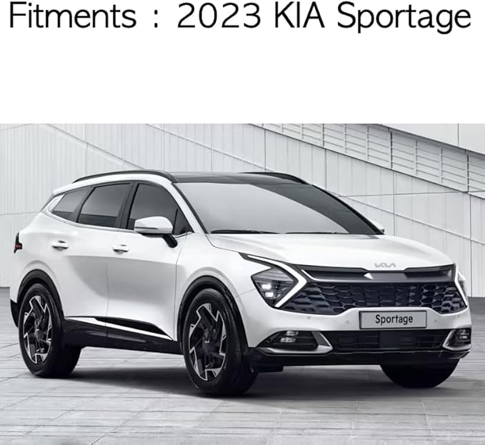 AUTOCLOVER Smoke Black Tinted Side Window Wind Deflectors 6p Compatible with 2023 All New Sportage, E260