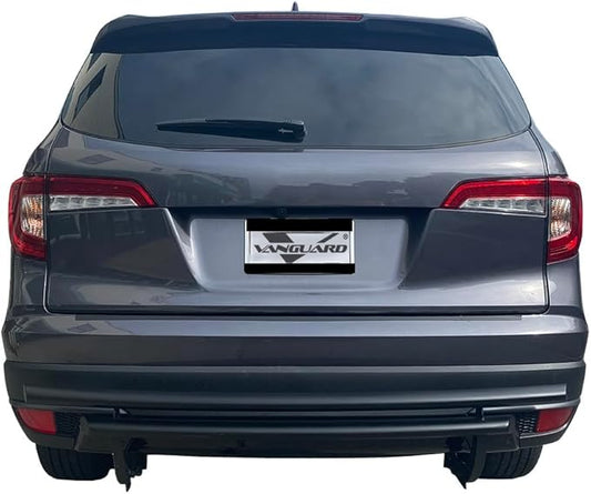VANGUARD VGRBG-1291-1191BK Black Powdercoat Double Layer Rear Bumper Guard | Compatible with 19-25 Honda Passport / 16-22 Honda Pilot