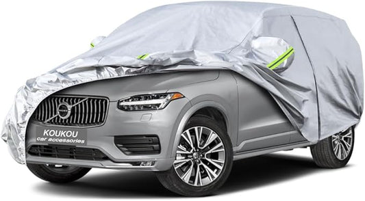Koukou SUV Car Cover Custom Fit Volvo XC90 from 2002 to 2025, Waterproof All Weather for Automobiles, Sun Rain Dust Snow Protection. (Ships from US Warehouse, Arrive Within 3-7 Days)