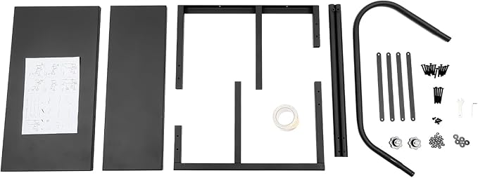 RV Steps with handrail, 2 Steps Mobile Home Stairs Steps Outdoor, Hot tub Steps with handrail & Reflective Strips. Portable Stairs for Travel Trailer, Motor Home (Matt Black)