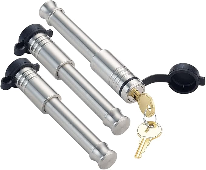 61671 | 3 Pack, Keyed Alike, Receiver Locks for 2" Receiver - Class III & IV