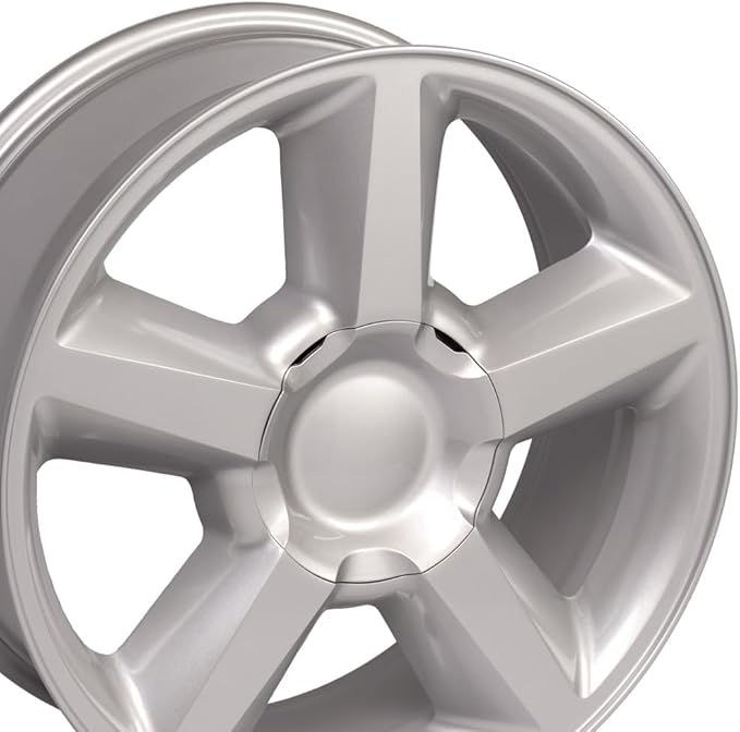 OE Wheels CV83 20 Inch Rims Fit Tahoe Style 6x139.7 20x8.5 Gloss Silver - Hollander 5308 (Set of 4)