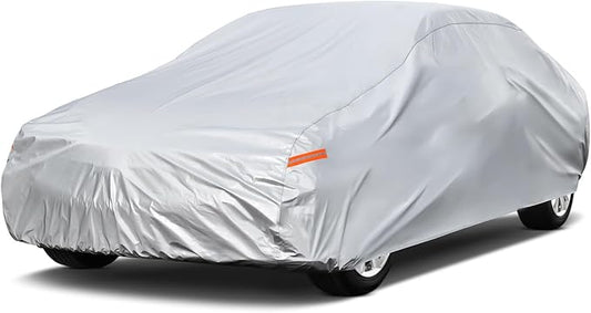 Waterproof Car Cover for Mercury Cougar (1998-2002), 5 Layers Compatible with Mercury Cougar All Weather, Snowproof Windproof Rain Ice Sun UV Protection
