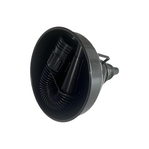5 Pcs Plastic Oil Funnels for Automotive Use Set, Large Flexible Fuel Funnel, Wide Mouth Fuel Funnels with Detachable Spout and Filter for Water, Gasoline, Coolant, Engine Oil Transfer