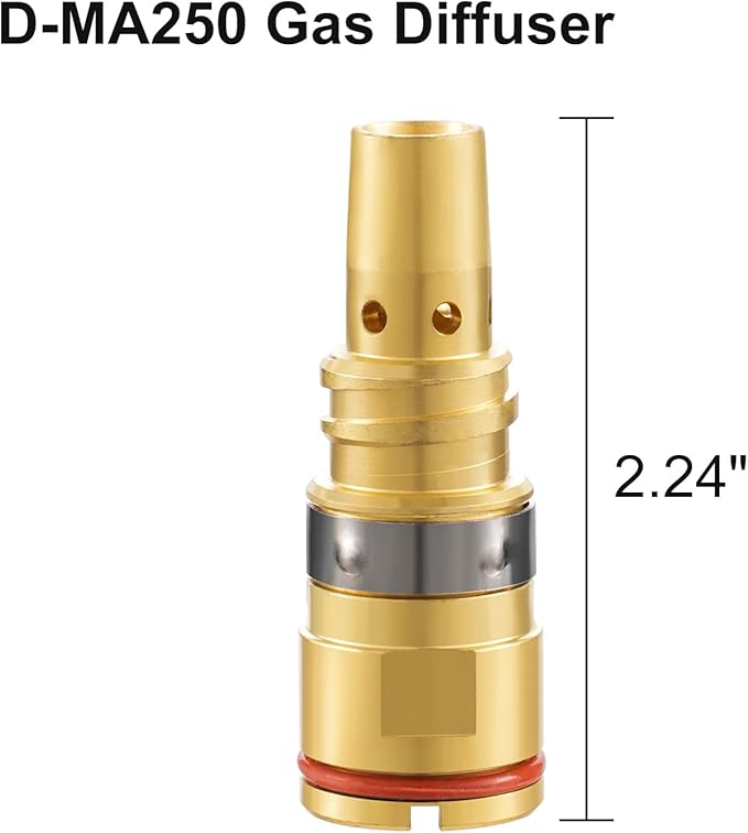 MIG Welding Gas Diffuser D-MA250 for Miller AccuLock S Diffuser Fits Bernard Style MDX-250 MIG Gun (2-PK)