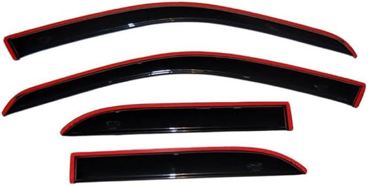 Auto Ventshade [AVS] In-Channel Rain Guards for 2009 - 2013 Toyota Corolla | Window Vent Visors, 4 pcs. - Smoke | 194073