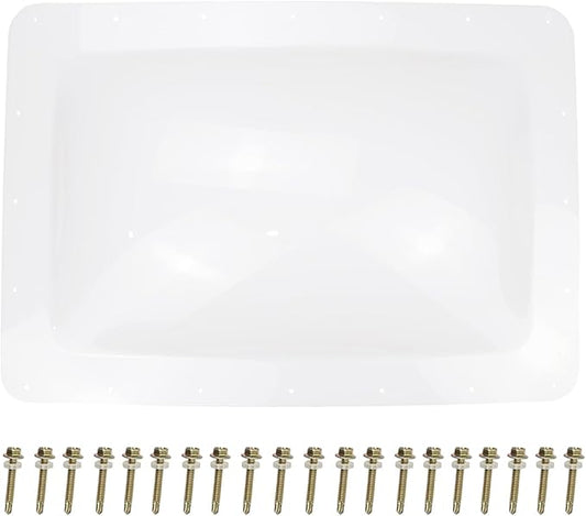 RV Skylight Replacement Cover 18”x26” Fitting 14" x 22" Rectangle UV Resistant Shatterroof for Camper Trailer Roof Skylight, Isolate Excess Heat, Universal Outer Dome