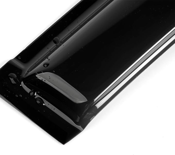 4pcs Original Shatterproof Rainproof Side Window Wind Deflectors for Dodge 2007-2012 Nitro,Tape-on Rain Guards Sets,Nice Looking Window Visors for Cars,Vent Deflector 94307