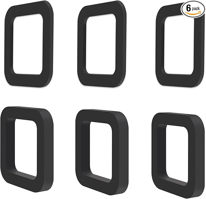 6 Pack - Multiple Size Combination，2.5 Inch Hitch Receiver Silencer Pad ，Effectively Reduce The Noise Disturbance- Compatible with Most 2.5 Inch Trailer Hitch Receiver