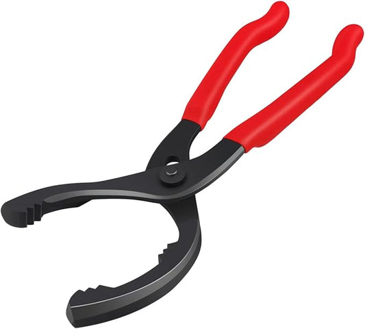 Oil Filter Wrench (L:12", Jaw Capacity: 60mm to 102mm), Automotive Oil Filter Removal Tool for Oil Change, Adjustable Fuel Filter Wrench Plier (1 Set)