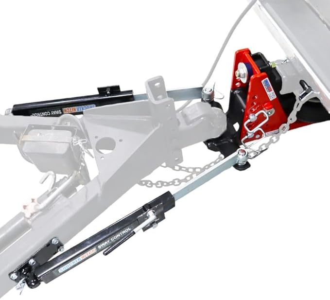 Shocker HD Air Ride Drop Hitch & Sway Control Towing Kit - Fits 2" Hitch Has 2-5/16"Ball, 20,000 lbs, Has 2 Sway Arm Bar Kits