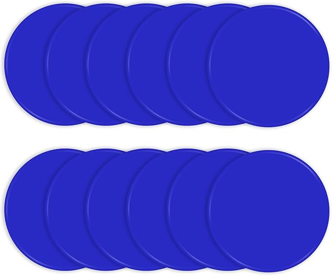 Spot Markers Rubber Floor Dots 9inch Non Slip Agility Dots Flat Cones for Kids Sports Soccer Basketball Training, Gym Training, Preschool Kindergarten Classroom