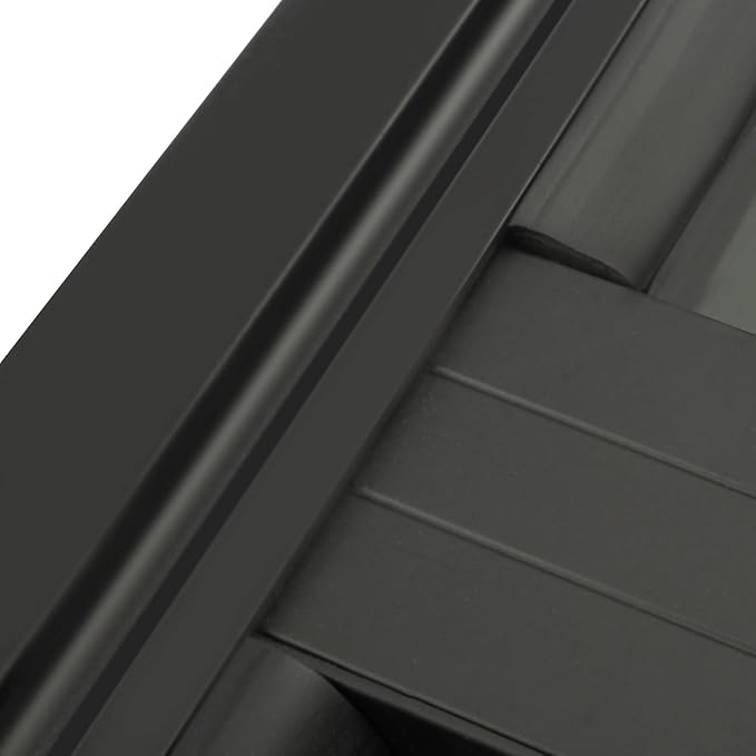 14" W x 16" H RV Window Vertical Sliding, DOT Certified - Shatterproof Tempered Tinted Glass, with Net Screen and Trim Ring, Teardrop Replacement Trailer Camper Window