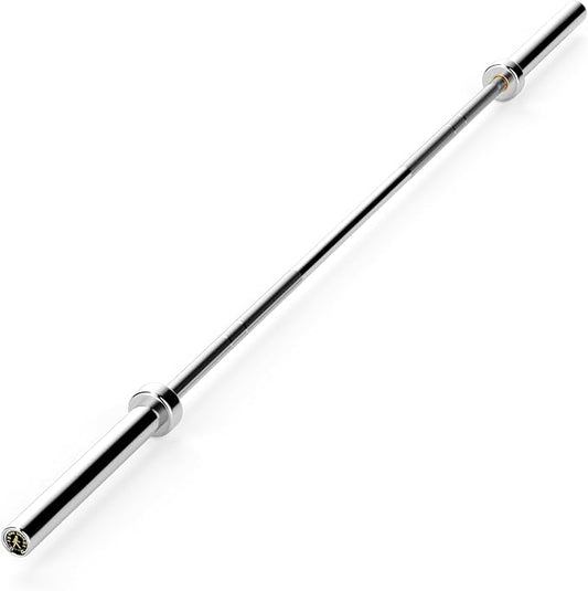 7FT Olympic Barbell, 1500LB Capacity Weight Bar with Knurled Grip, Fits 2” Plates, Straight Bar for Powerlifting, Weightlifting & Bench Press