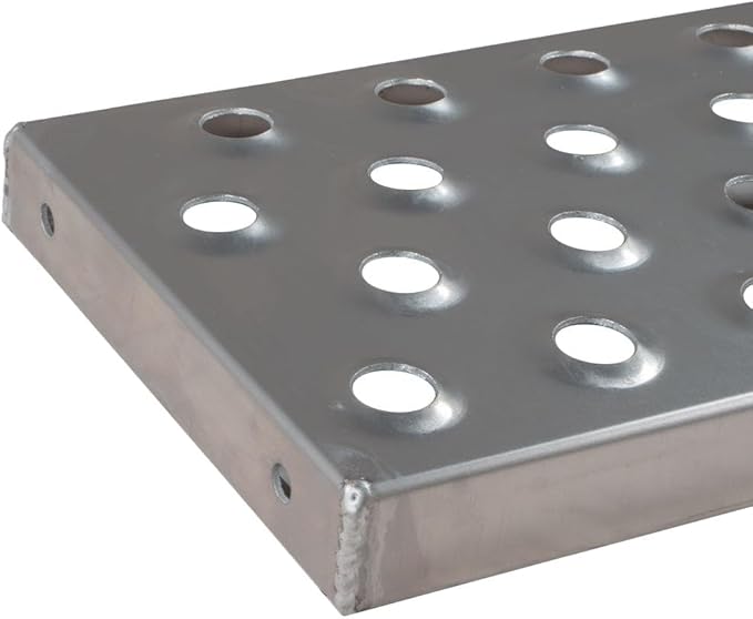 Mytee Products Aluminum Steps Replacement Part for 24" Wide Saddle Tool Box – 2 Pc Set, 12-Gauge Punched Plate Design, Bolt-On Installation, Anti-Slip Grip, Solid Welded Seams, Corrosion Resistant