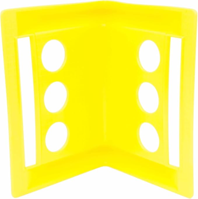 Mytee Products Corner Protector & Winch Straps Kit - 10 Pack Kinedyne 4" x 30' Yellow Winch Strap with 20 Pack 4" Corner Protector w/Carrying Bag