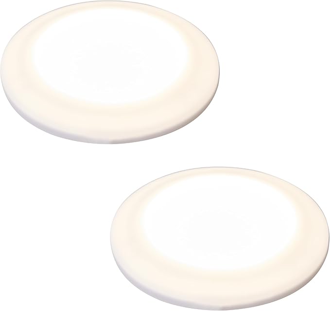 Facon 3.5" LED RV Puck Light Surface Mount - 2Pack, 12V RV Dome Light with Switch, 230LM Cool White (4000K), Ideal for RVs, Motorhomes, Campers, Marine Vehicles