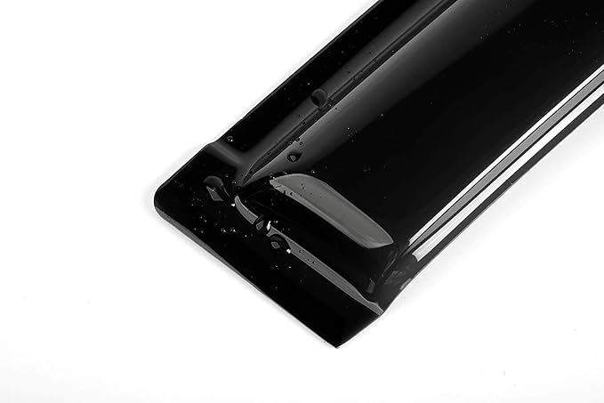 Side Window Wind Vent Deflector, 4pcs Outside Mount Style Tape-On Nice Rain Guards Set, Window Visor fit for 2009-2020 Dodge Journey 94072