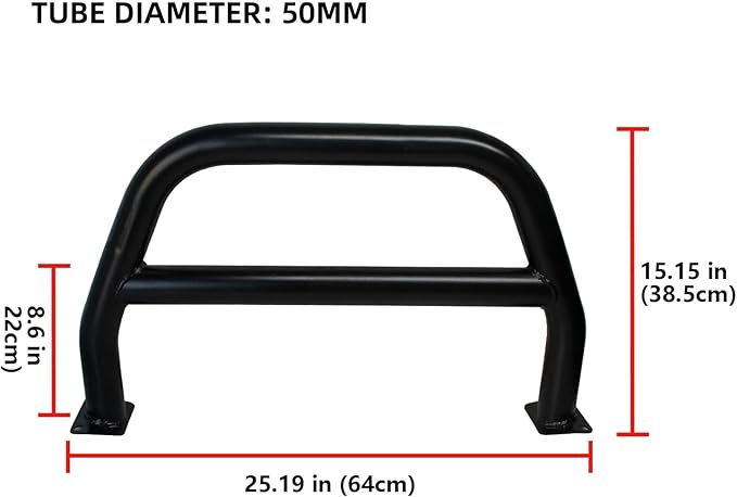 Front Steel Brush Guard Fits 2019-2023 for Jeep Gladiator JT & 2018-2023 for Jeep Wrangler JL JLU Rubicon Bumper Steel Bar Grille Brush Guard (high)