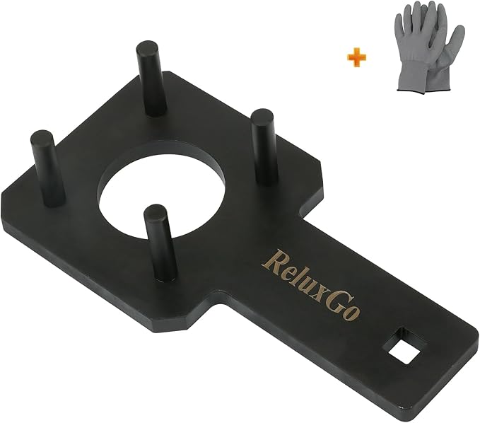 Crankshaft Pulley Holding Tool Crankshaft Vibration Harmonic Damper Holder Tool Crankshaft Wrench Crankshaft Holding Tool for VW Routan Dodge Chrysler Ram 3.6L replace 10198A