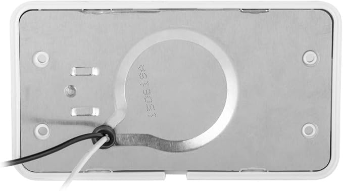 Lumitronics RV 12V LED Outdoor Exterior Porch Light Utility Lighting Fixture - Clear & Amber Lenses Used for Camper Lights (White)